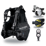 Oceanic Regulator + BCD Scuba Package – OceanPro BCD + Delta 5 + EDX Regulator + Alpha 8 Octopus + Maxdepth Gauge Console —…