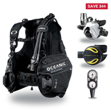 Oceanic Regulator + BCD Scuba Package – OceanPro BCD + Delta 5 + EDX Regulator + Alpha 8 Octopus + Maxdepth Gauge Console —…