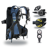 Oceanic Regulator + BCD Scuba Package – OceanPro BCD + Delta 5 + EDX Regulator + Alpha 8 Octopus + Maxdepth Gauge Console —…