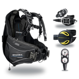 Oceanic Regulator + BCD Scuba Package – OceanPro BCD + Delta 5 + EDX Regulator + Alpha 8 Octopus + Maxdepth Gauge Console —…