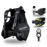 Oceanic Regulator + BCD Scuba Package – OceanPro BCD + Delta 5 + EDX Regulator + Alpha 8 Octopus + Maxdepth Gauge Console —…