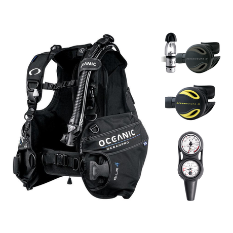 Oceanic Regulator + BCD Scuba Package – OceanPro BCD + Delta 5 + EDX Regulator + Alpha 8 Octopus + Maxdepth Gauge Console —…