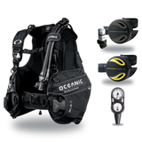 Oceanic Regulator + BCD Scuba Package – OceanPro BCD + Delta 5 + EDX Regulator + Alpha 8 Octopus + Maxdepth Gauge Console —…
