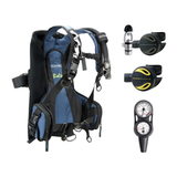 Oceanic Regulator + BCD Scuba Package – OceanPro BCD + Delta 5 + EDX Regulator + Alpha 8 Octopus + Maxdepth Gauge Console —…