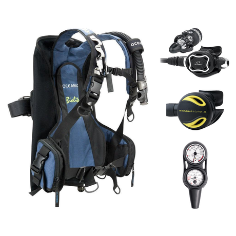 Oceanic Regulator + BCD Scuba Package – Oceansport BCD + Alpha 8 + SP5 Regulator + Alpha 8 Octopus + Maxdepth Gauge Console…