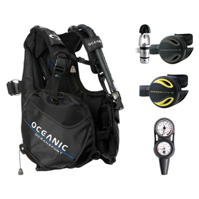 Oceanic Regulator + BCD Scuba Package – Oceansport BCD + Alpha 8 + SP5 Regulator + Alpha 8 Octopus + Maxdepth Gauge Console…