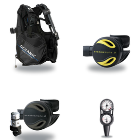 Oceanic Regulator + BCD Scuba Package – Oceansport BCD + Alpha 8 + SP5 Regulator + Alpha 8 Octopus + Maxdepth Gauge Console…