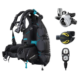 Oceanic Regulator + BCD Scuba Package – Photon Pro Men's BCD with Color Kit + Delta 5 EDX Regulator + Alpha 8 Octopus + Maxv…