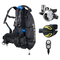 Oceanic Regulator + BCD Scuba Package – Photon Air Men's BCD w/ Color Kit + Delta 5 EDX Regulator + Alpha 8 Octopus + Maxvie…