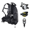 Oceanic Regulator + BCD Scuba Package – Photon Air Men's BCD w/ Color Kit + Delta 5 EDX Regulator + Alpha 8 Octopus + Maxvie…