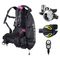 Oceanic Regulator + BCD Scuba Package – Photon Air Men's BCD w/ Color Kit + Delta 5 EDX Regulator + Alpha 8 Octopus + Maxvie…