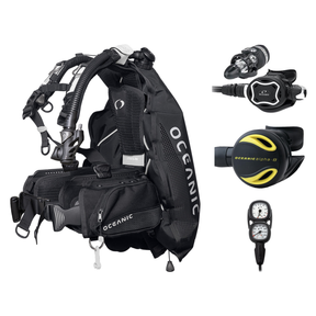 Oceanic Regulator + BCD Scuba Package – Photon Pro Women's BCD w/ Color Kit + ZEO FDX-I Regulator + Alpha 8 Octopus + Maxvie…