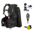 Scubapro Regulator + BCD Scuba Package – Seahawk 2 BCD with AIR2 + MK25 EVO/S620 Ti Regulator + R105 Octopus + 2-Gauge Conso…