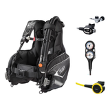 Tusa Regulator + BCD Scuba Package – Liberator BC with AWLS III + RS-681 Regulator + SS-0001 Octopus + 3-Gauge Console