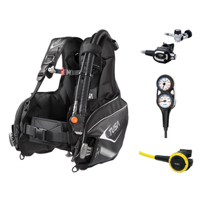 Tusa Regulator + BCD Scuba Package – Liberator BC with AWLS III + RS-681 Regulator + SS-0001 Octopus + 3-Gauge Console