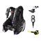 Tusa Regulator + BCD Scuba Package – Tina Women BCD Jacket + RS-681 Regulator + SS-0001 Octopus + 3-Gauge Console — Black
