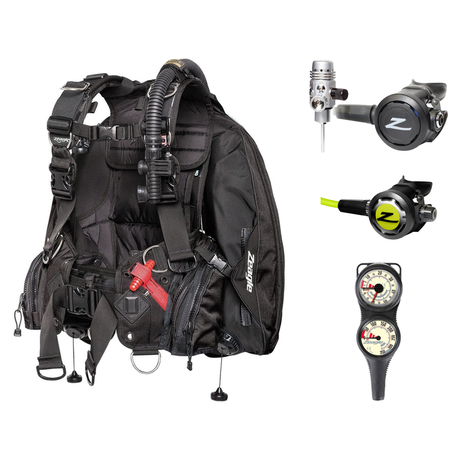 Zeagle Regulator + BCD Scuba Package – Ranger LTD BCD + F8 Regulator + Onyx II Octopus + Combo 2 Gauge Console — Zeagle Rang…
