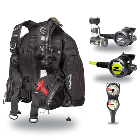 Zeagle Regulator + BCD Scuba Package – Ranger BCD + Onyx II Regulator + Onyx II Octopus + Combo 2 Gauge Console — includes Z…