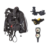 Zeagle Regulator + BCD Scuba Package – Rescue 911 w/Inflator and Hose + F8 Regulator + Octo Z II + 2-Gauge Console