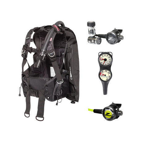Zeagle Regulator + BCD Scuba Package – Scout BCD + Onyx II Regulator + Onyx II Octopus + Combo 2 Gauge Console — includes Ze…