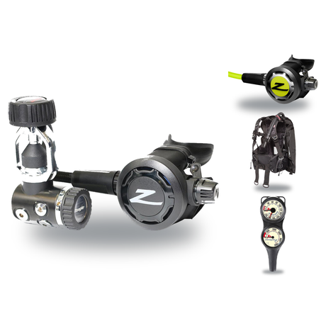 Zeagle Regulator + BCD Scuba Package – Scout BCD + Onyx II Regulator + Onyx II Octopus + Combo 2 Gauge Console — includes Ze…