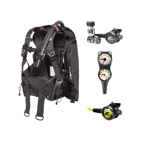 Zeagle Regulator + BCD Scuba Package – Scout BCD + Onyx II Regulator + Onyx II Octopus + Combo 2 Gauge Console — Zeagle Scou…