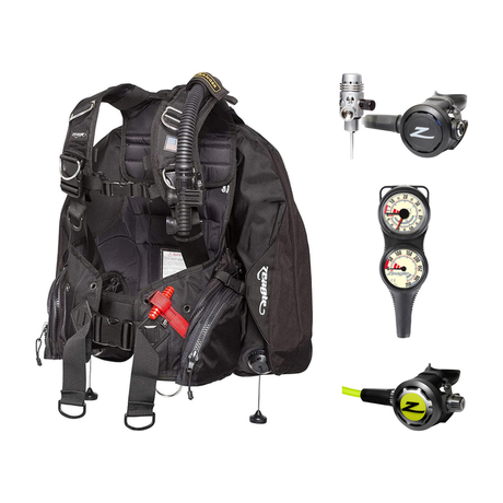 Zeagle Regulator + BCD Scuba Package – Stiletto BCD + F8 Regulator + Onyx II Octopus + Combo 2 Gauge Console — Zeagle Ranger…