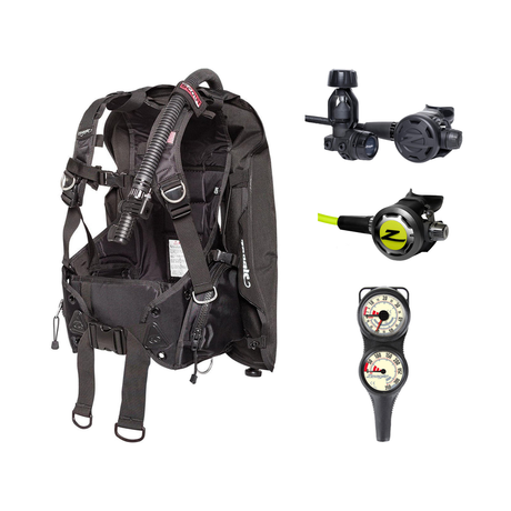 Zeagle Regulator + BCD Scuba Package – Stiletto BCD + Onyx II Regulator + Onyx II Octopus + Combo 2 Gauge Console — Zeagle S…