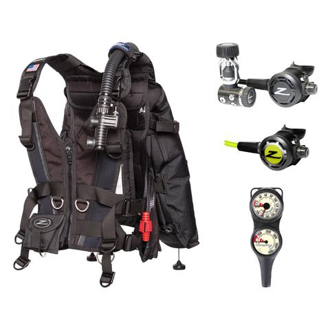 Zeagle Regulator + BCD Scuba Package – Zena BCD + Onyx II Regulator + Onyx II Octopus + Combo 2 Gauge Console