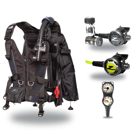 Zeagle Regulator + BCD Scuba Package – Zena BCD + Onyx II Regulator + Onyx II Octopus + Combo 2 Gauge Console — includes Zea…