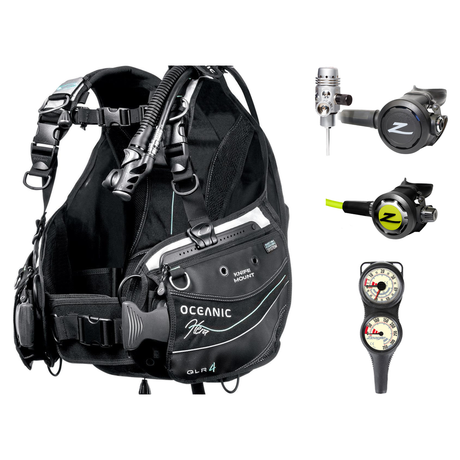 Zeagle Regulator + BCD Scuba Package – Zena BCD + Onyx II Regulator + Onyx II Octopus + Combo 2 Gauge Console — Oceanic Hera…