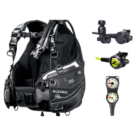 Zeagle Regulator + BCD Scuba Package – Zena BCD + Onyx II Regulator + Onyx II Octopus + Combo 2 Gauge Console — Oceanic Hera…
