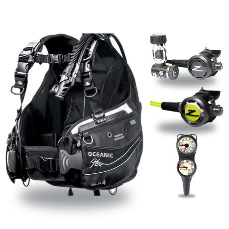 Zeagle Regulator + BCD Scuba Package – Zena BCD + Onyx II Regulator + Onyx II Octopus + Combo 2 Gauge Console — Oceanic Hera…