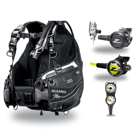 Zeagle Regulator + BCD Scuba Package – Zena BCD + Onyx II Regulator + Onyx II Octopus + Combo 2 Gauge Console — Oceanic Hera…
