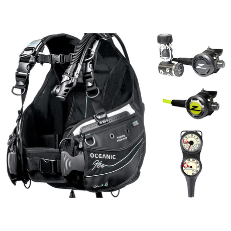 Zeagle Regulator + BCD Scuba Package – Zena BCD + Onyx II Regulator + Onyx II Octopus + Combo 2 Gauge Console — Oceanic Hera…