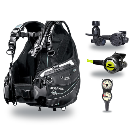 Zeagle Regulator + BCD Scuba Package – Zena BCD + Onyx II Regulator + Onyx II Octopus + Combo 2 Gauge Console — Oceanic Hera…