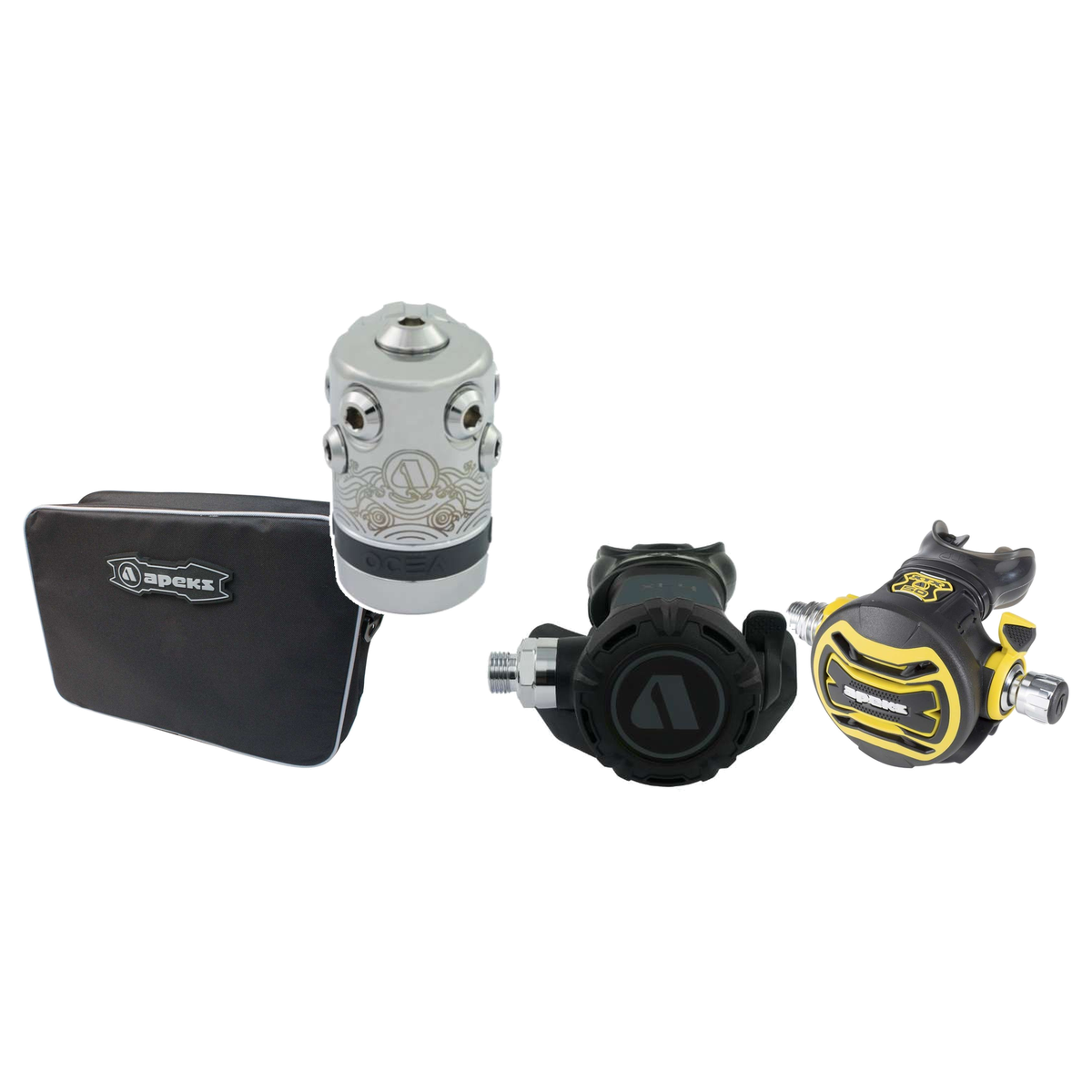 Apeks Regulator Package – XL4 OCEA Regulator + XTX50 Octopus + Regulator Bag — includes Apeks XL4 OCEA Dive Regulator, Apeks…