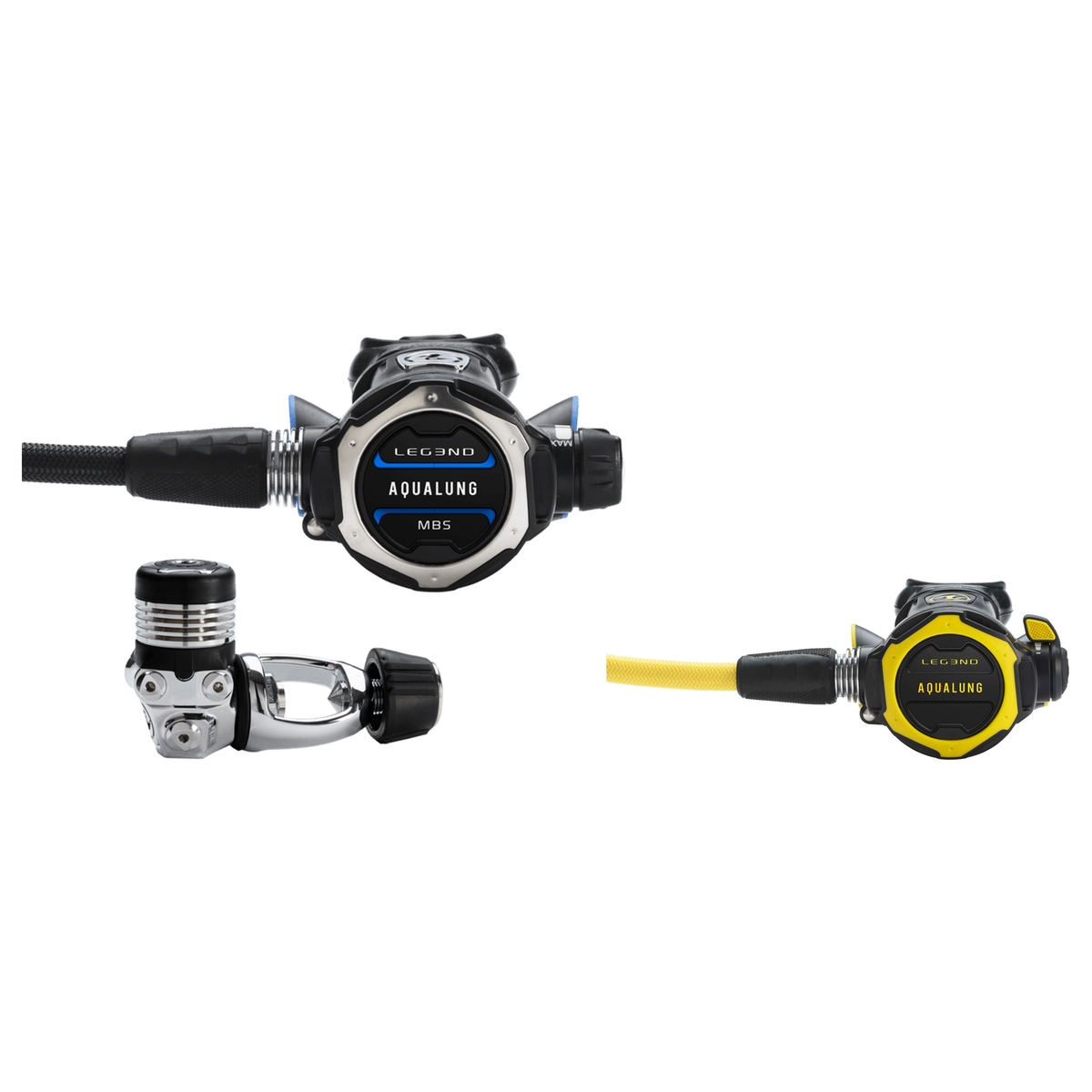 Aqualung Regulator Package – LEG3ND MBS Regulator + LEG3ND Octopus — includes Aqualung LEG3ND MBS Dive Regulator, Aqualung O…