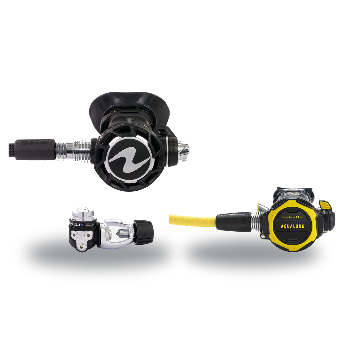 Aqualung Regulator Package – LEG3ND Regulator + LEG3ND Octopus — Aqualung Helix Compact Pro