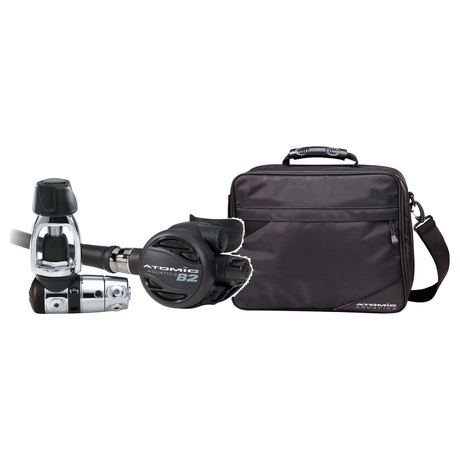 Atomic Aquatics Regulator + Regulator Bag Package – B2 Regulator + Deluxe Padded Regulator Bag — includes Atomic Aquatics B2…