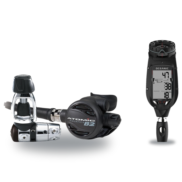 Atomic Aquatics Regulator + Dive Computer Package – B2 Regulator + Proplus 4.0 Dive Computer — includes Atomic Aquatics B2 R…