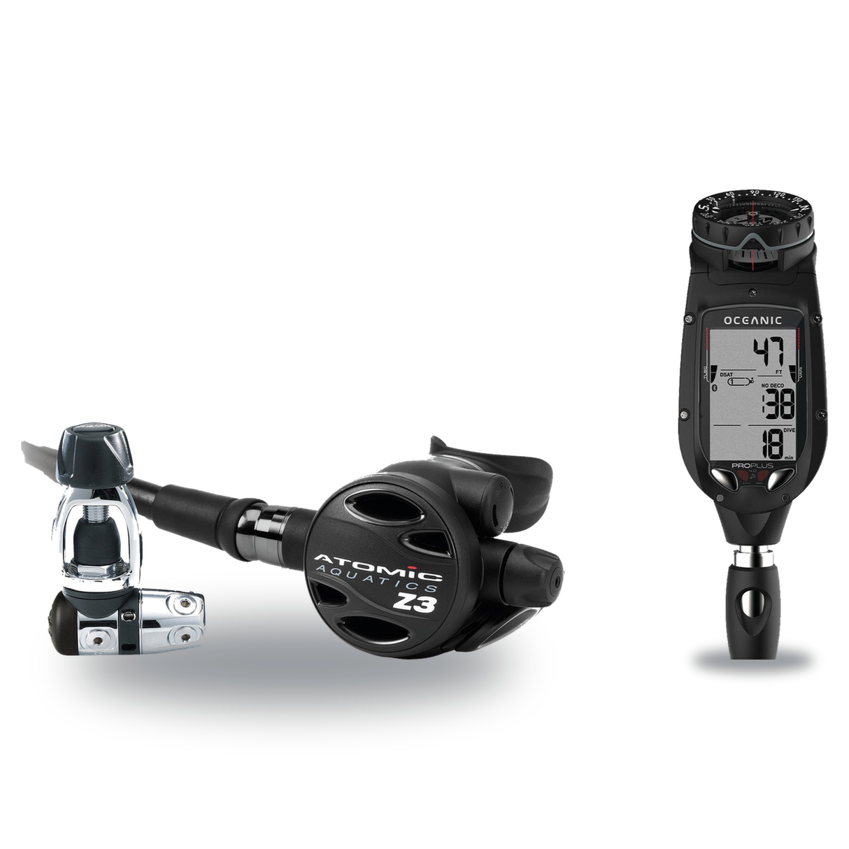 Atomic Aquatics Regulator + Dive Computer Package – B2 Regulator + Proplus 4.0 Dive Computer — Atomic Z3