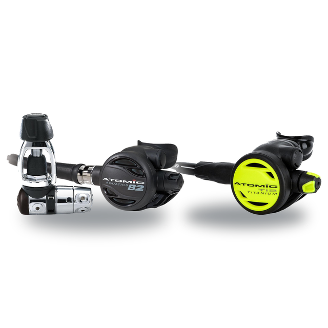 Atomic Aquatics Regulator + Octopus Package – B2 Regulator + Ti2 Octopus — includes Atomic Aquatics B2 Regulator, Atomic Aqu…