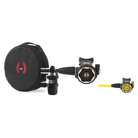 Hollis Regulator Package – 150LX DC7 YOKE Regulator + 150LX Octopus + Nylon Regulator Bag — includes Hollis 150LX DC7 YOKE D…