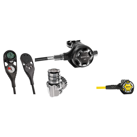 Mares Regulator Package – 26XR with HR XR Line DIN Regulator + Dual Octopus + Mission 2 Console