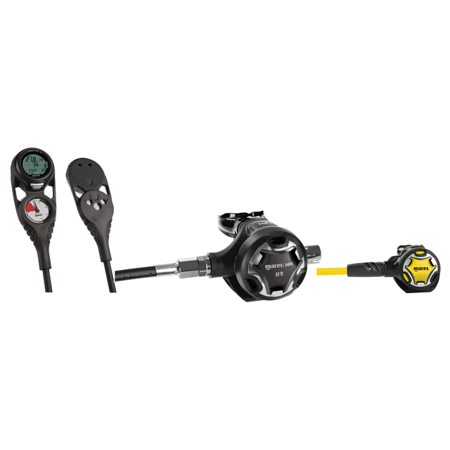 Mares Regulator Package – 28XR with HR XR Line Regulator + Dual Octopus + Mission 2 Console — includes Mares 28XR with HR XR…
