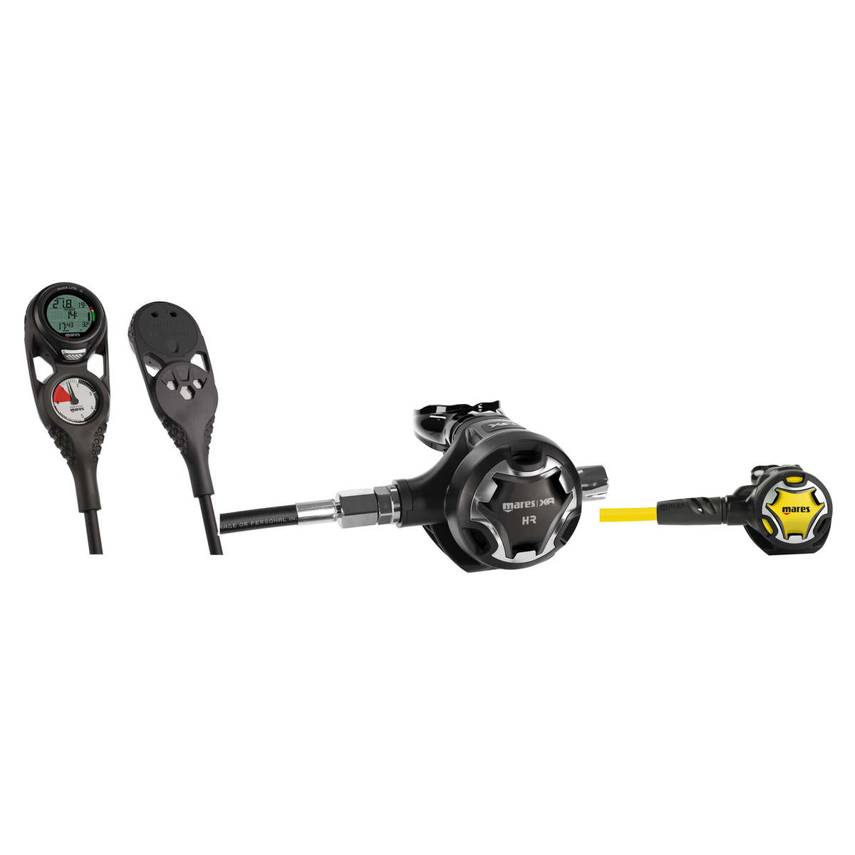 Mares Regulator Package – 28XR with HR XR Line Regulator + Dual Octopus + Mission 2 Console