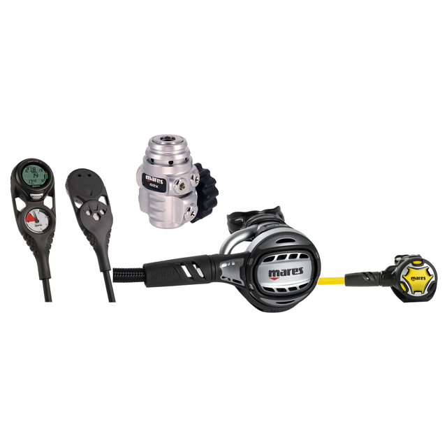 Mares Regulator Package – Atlas 62X Regulator + Dual Octopus + Mission 2 Console — includes Mares Atlas 62X Dive Regulator,…