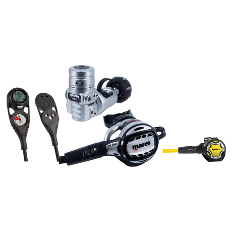 Mares Regulator Package – Atlas ADJ 62X TBP Regulator + Dual Octopus + Mission 2 Console — includes Mares Atlas ADJ 62X TBP…
