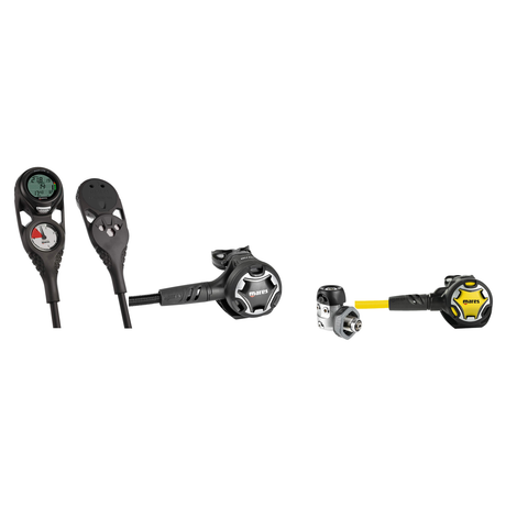 Mares Regulator Package – Dual 15X Black Regulator + Dual Octopus + Mission 2 Console — Din